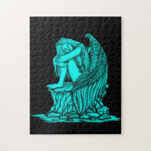 A sleeping Angel on the Stone Jigsaw Puzzle