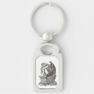 A sleeping Angel on the Stone Key Ring