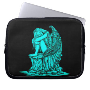A sleeping Angel on the Stone Laptop Sleeve