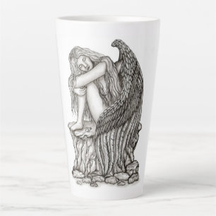 A sleeping Angel on the Stone Latte Mug