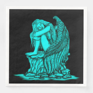 A sleeping Angel on the Stone Napkin