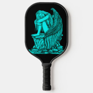 A sleeping Angel on the Stone Pickleball Paddle