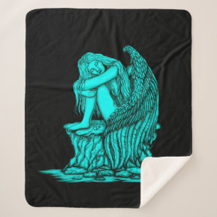 A sleeping Angel on the Stone Sherpa Blanket