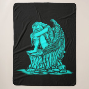 A sleeping Angel on the Stone Sherpa Blanket