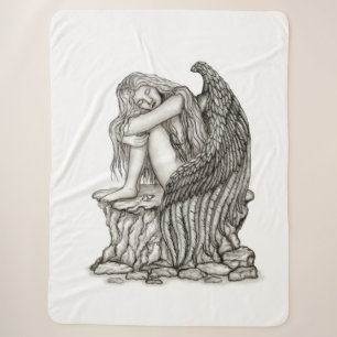 A sleeping Angel on the Stone Sherpa Blanket