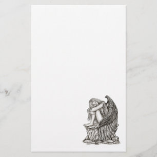 A sleeping Angel on the Stone Stationery