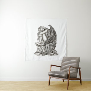 A sleeping Angel on the Stone Tapestry