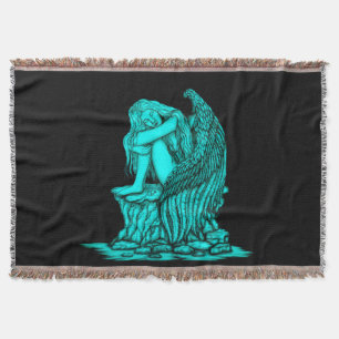 A sleeping Angel on the Stone Throw Blanket