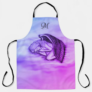 A sleeping Angel , personalise own Monogram Apron