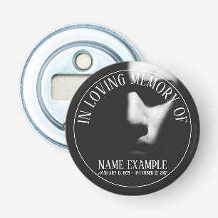 A sleeping face in half shadow bottle opener