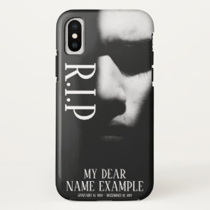 A sleeping face in half shadow iPhone x case