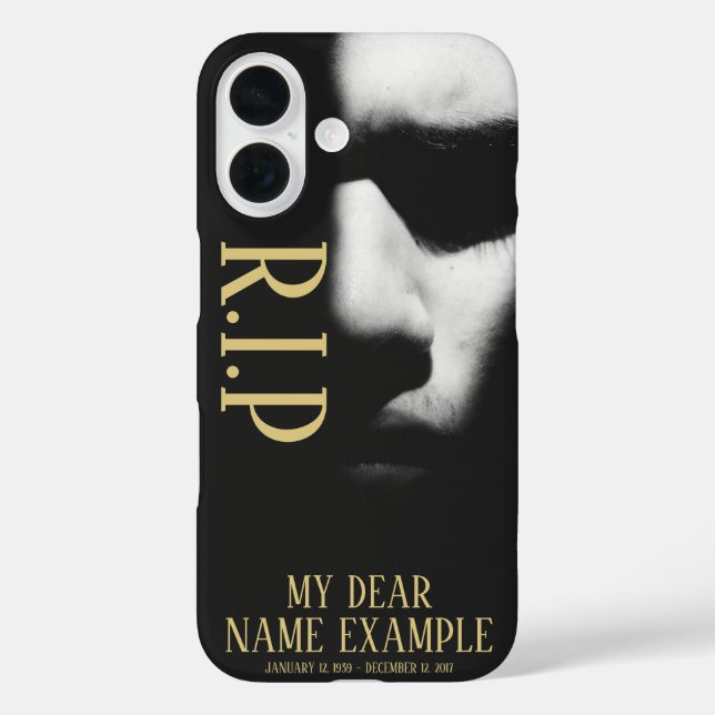 A sleeping face in half shadow Case-Mate iPhone Case (Back)