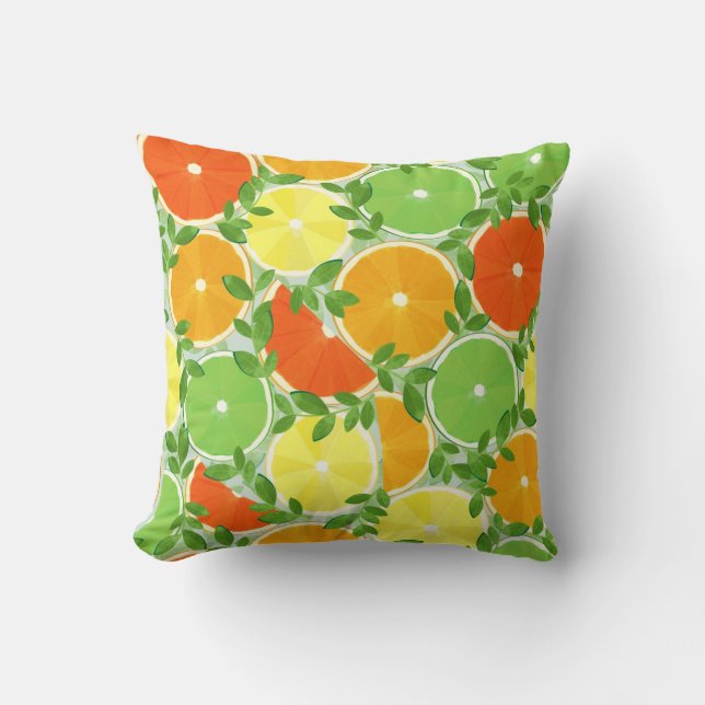A Slice of Citrus Cushion (Front)