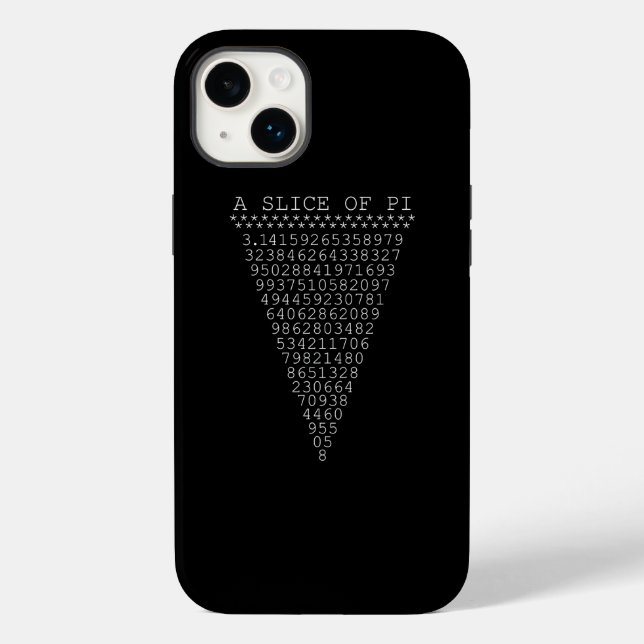 A Slice of Pi Digits Case-Mate iPhone Case (Back)