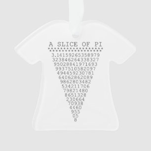 A Slice of Pi Graphic Ornament