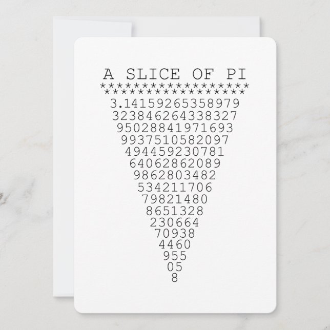 A Slice of Pi Numbers (Front)