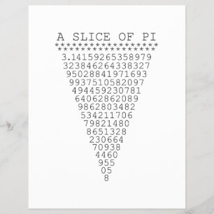 A Slice of Pi Numbers Flyer