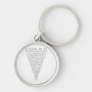 A Slice of Pi Presentation Key Ring