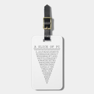 A Slice of Pi Presentation Luggage Tag