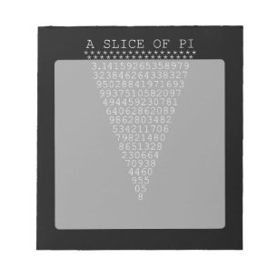 A Slice of Pi Typography Notepad