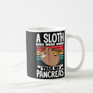 A Sloth Does More Work Than My Pancreas Coffee Mug
