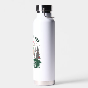 A Sloth For Christmas. Cute, Christmas Sloth With Water Bottle