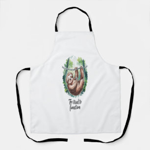 A Sloth Wild Animal Tired Apron