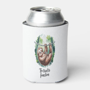 A Sloth Wild Animal Tired Can Cooler