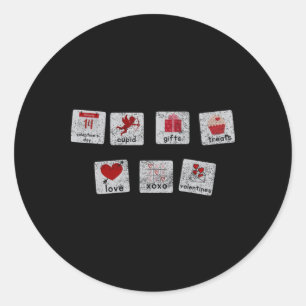 A Slp Sped Teacher A Valentine Slp Valentine Speci Classic Round Sticker