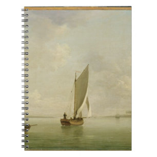 A Smack Under Sail in a Light Breeze in a River, c Notebook