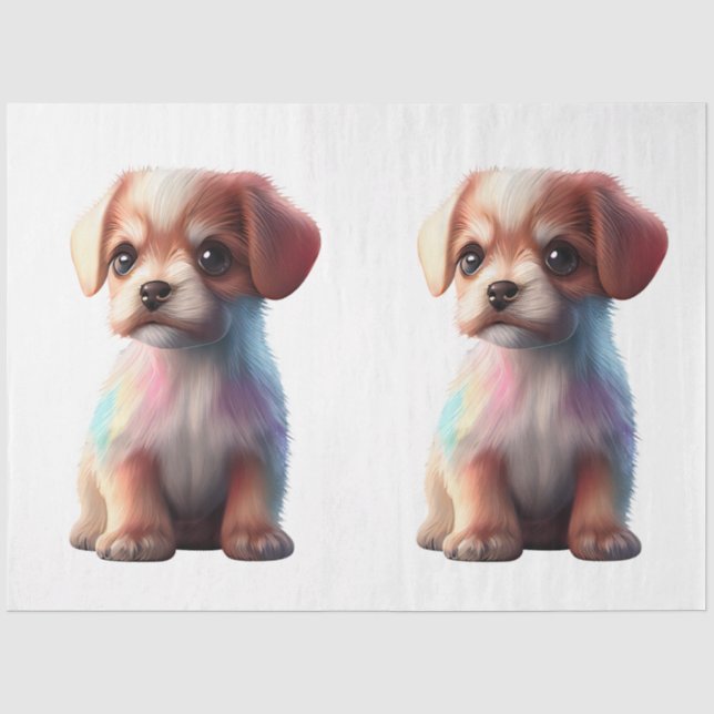 A Small Dog Series Design 24 Tissue Paper (Front)