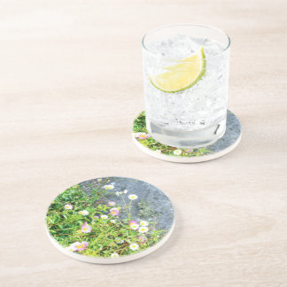 a small flower coaster
