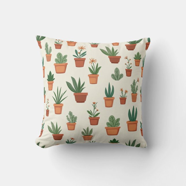 a small flowerpot cushion (Front)