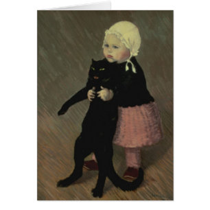 A Small Girl with a Cat, 1889