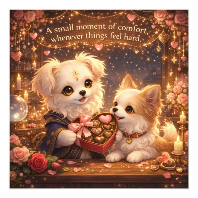A Small Moment of Comfort – Valentine Art Print (Front)