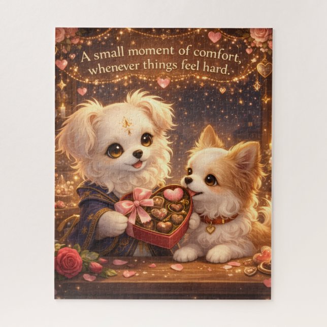 A Small Moment of Comfort – Valentine Jigsaw Puzzl Jigsaw Puzzle (Vertical)