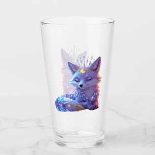 A small Star Whisper Moonlit Fox sleeping peaceful Glass