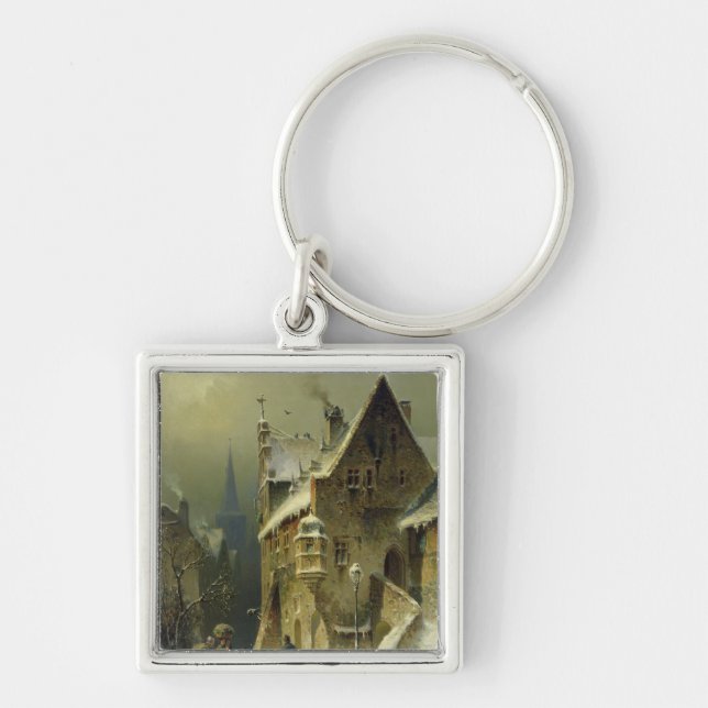 A Small Town in the Rhine Key Ring (Front)