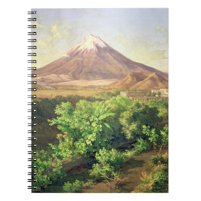 A Small Volcano in Mexican Countryside, 1887 (oil Notebook (Front)