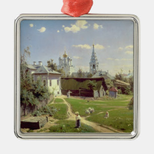 A Small Yard in Moscow, 1878 Metal Ornament