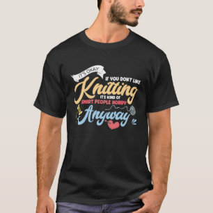 A Smart People Hobby Knitting Knitter Crocheting T-Shirt