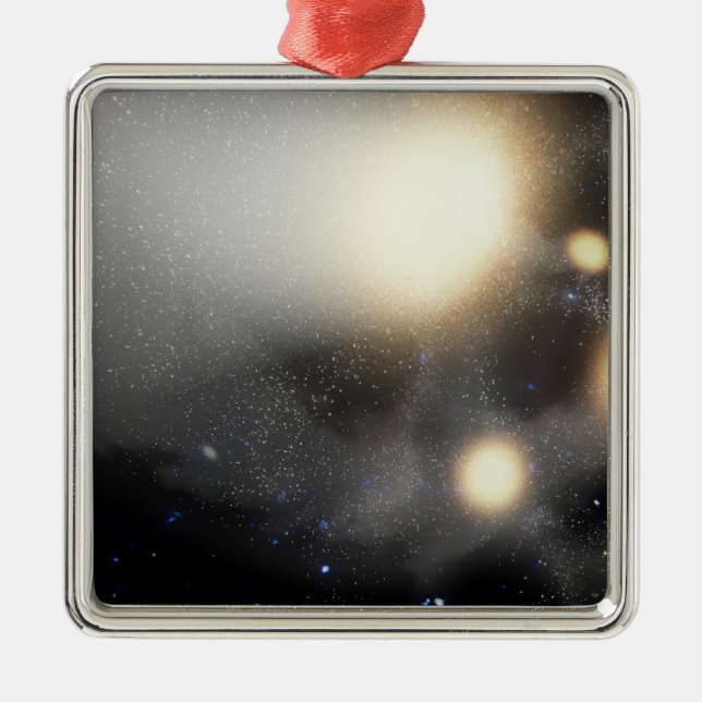 A smash-up of galaxies metal ornament (Front)