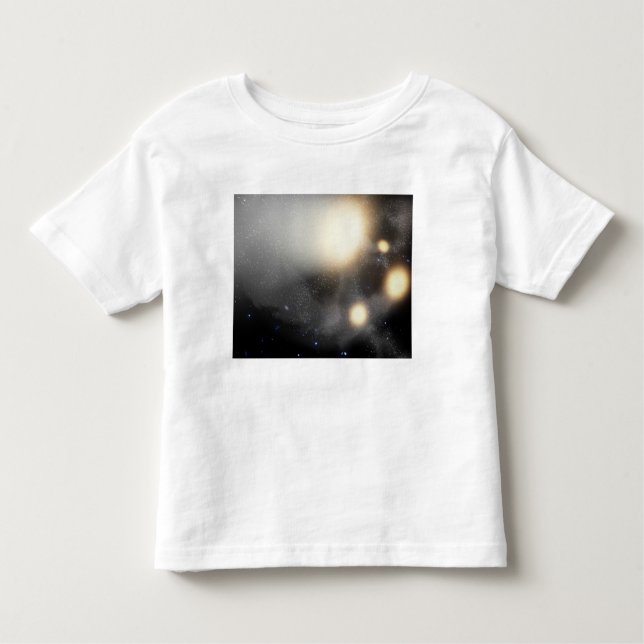 A smash-up of galaxies toddler T-Shirt (Front)