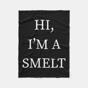 a Smelt Fish Halloween Shirt Funny Last Minute Fleece Blanket