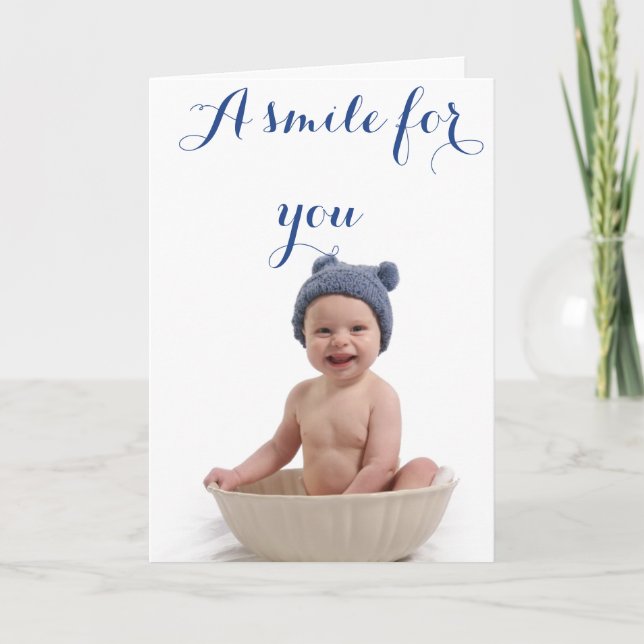 A smile for you... card (Front)
