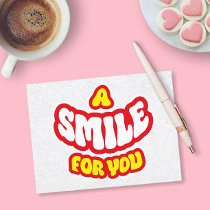 A Smile For You Thank You Holiday Postcard