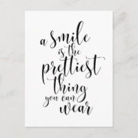 A smile is the prettiest thing you can wear