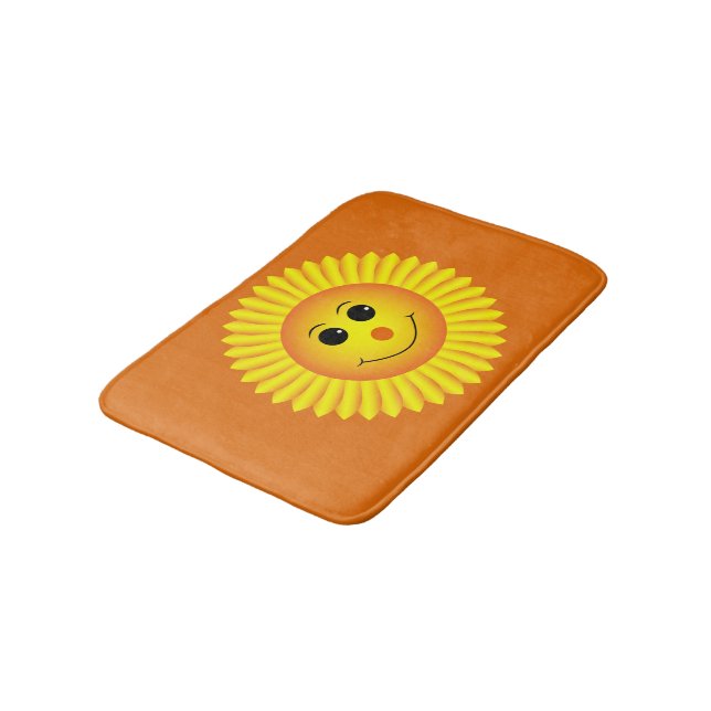 A Smiling Sun Bath Mat (Angled)