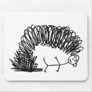 A smokey drawing mouse pad