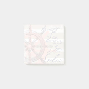 A Smooth Sea never made a skilled Sailor Post-it Notes